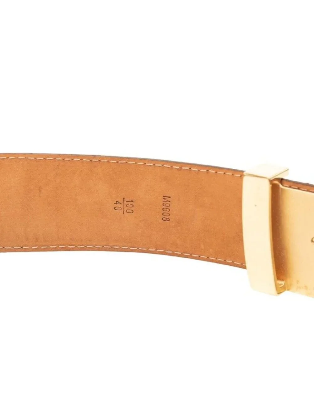 Louis Vuitton Monogram Ceinture Initial Belt 100 40 Brown Gold